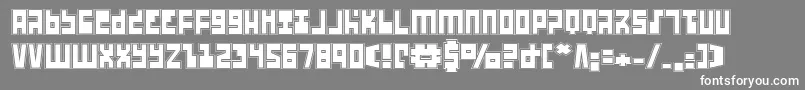 Ufohuntera Font – White Fonts on Gray Background