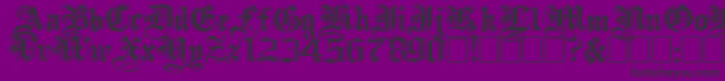 IncisedblackwideNormal Font – Black Fonts on Purple Background