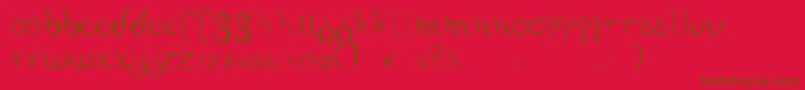 Шрифт Delectable – коричневые шрифты на красном фоне