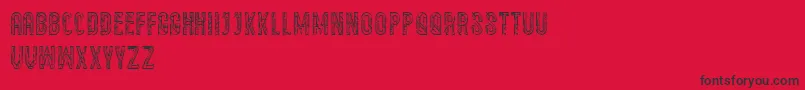 Semravut Font – Black Fonts on Red Background