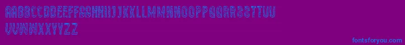 Semravut Font – Blue Fonts on Purple Background
