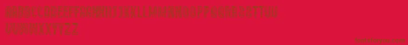 Semravut Font – Brown Fonts on Red Background