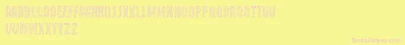 Semravut Font – Pink Fonts on Yellow Background