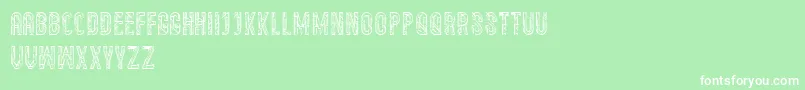 Semravut Font – White Fonts on Green Background