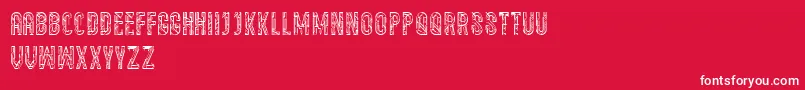 Semravut Font – White Fonts on Red Background