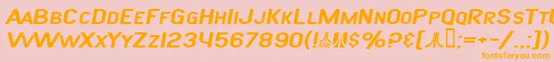 More about SfAtarianSystemExtendedItalic Font SfAtarianSystemExtendedItalic Font – Orange Fonts on Pink Background