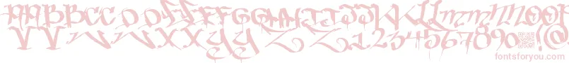 Bakedtrains Font – Pink Fonts on White Background