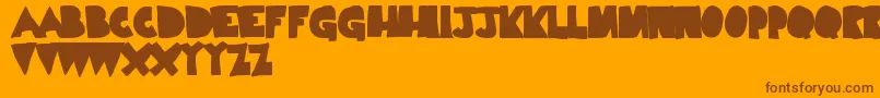 LimpNoodle Font – Brown Fonts on Orange Background
