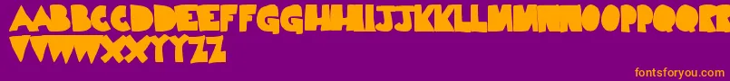 LimpNoodle Font – Orange Fonts on Purple Background