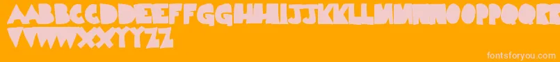 LimpNoodle Font – Pink Fonts on Orange Background