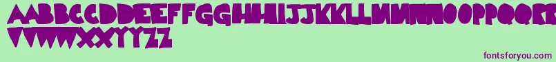 LimpNoodle Font – Purple Fonts on Green Background