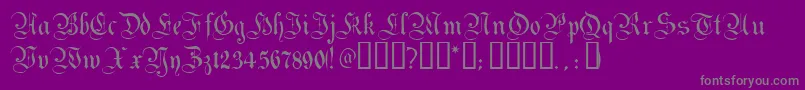 MagdeburgTM Font – Gray Fonts on Purple Background