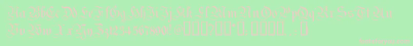 MagdeburgTM Font – Pink Fonts on Green Background