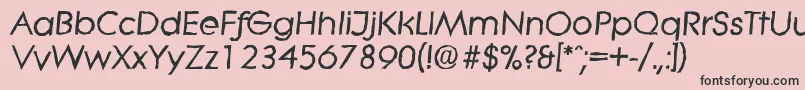 フォントLiteraantiqueBolditalic – ピンクの背景に黒い文字