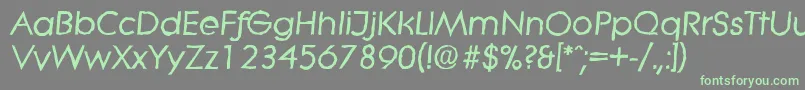 Шрифт LiteraantiqueBolditalic – зелёные шрифты на сером фоне