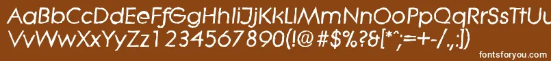 LiteraantiqueBolditalic Font – White Fonts on Brown Background