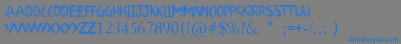 ArtClass Font – Blue Fonts on Gray Background