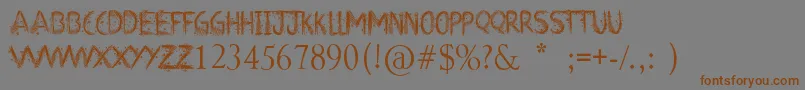 ArtClass Font – Brown Fonts on Gray Background
