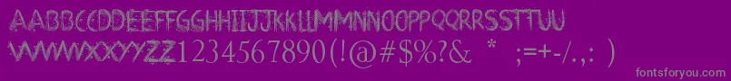 ArtClass Font – Gray Fonts on Purple Background