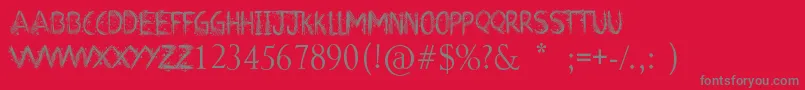 ArtClass Font – Gray Fonts on Red Background