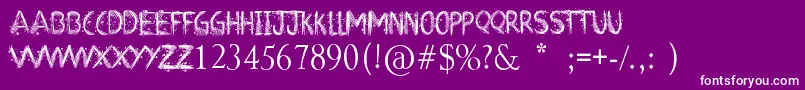 ArtClass Font – White Fonts on Purple Background