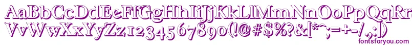 CasablancashadowMediumRegular-Schriftart – Violette Schriften