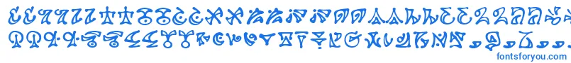 DarkartsBb Font – Blue Fonts on White Background