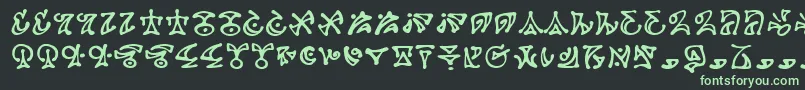 DarkartsBb Font – Green Fonts on Black Background