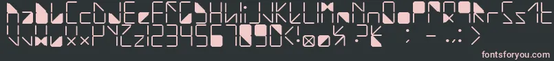 WaterInMyCasio Font – Pink Fonts on Black Background