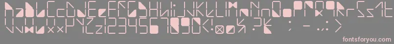 WaterInMyCasio Font – Pink Fonts on Gray Background