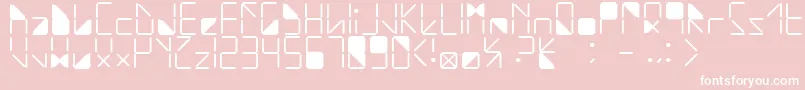 WaterInMyCasio Font – White Fonts on Pink Background