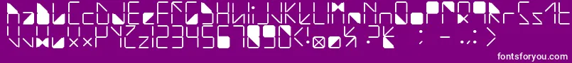 WaterInMyCasio Font – White Fonts on Purple Background