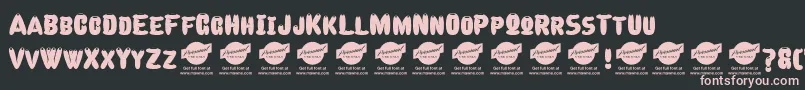 CelebraterPersonalUseDemo Font – Pink Fonts on Black Background