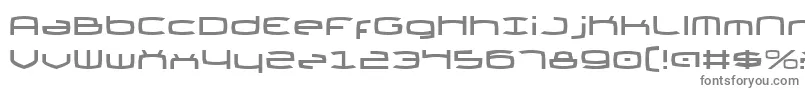 フォントThunder2v2 – 白い背景に灰色の文字