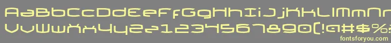 Thunder2v2 Font – Yellow Fonts on Gray Background