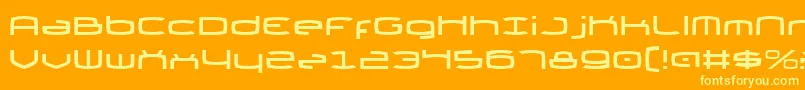 Czcionka Thunder2v2 – żółte czcionki na pomarańczowym tle