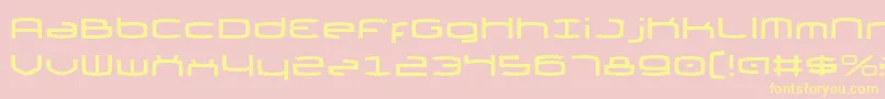 Thunder2v2 Font – Yellow Fonts on Pink Background