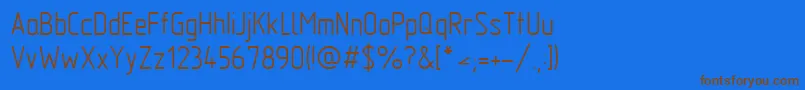 Gost2.30481 Font – Brown Fonts on Blue Background