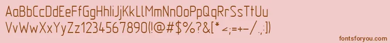 Gost2.30481 Font – Brown Fonts on Pink Background