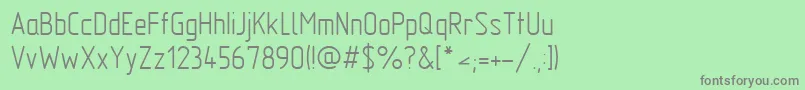 フォントGost2.30481 – 緑の背景に灰色の文字