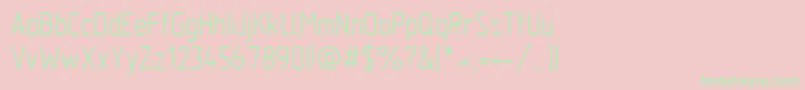 Gost2.30481 Font – Green Fonts on Pink Background