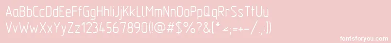 Gost2.30481 Font – White Fonts on Pink Background