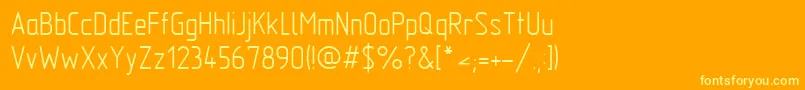 Gost2.30481 Font – Yellow Fonts on Orange Background