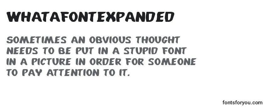 WhatafontExpanded Font