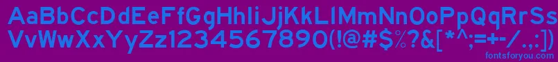 Traffic4 Font – Blue Fonts on Purple Background