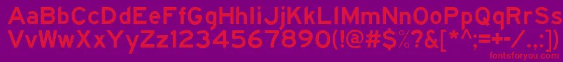 Traffic4 Font – Red Fonts on Purple Background