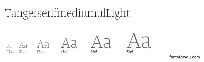 TangerserifmediumulLight Font Sizes