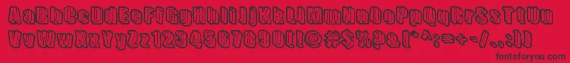 More about SensoryCortex Font SensoryCortex Font – Black Fonts on Red Background
