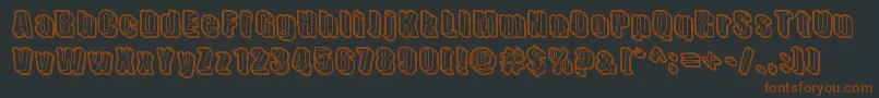 SensoryCortex Font – Brown Fonts on Black Background