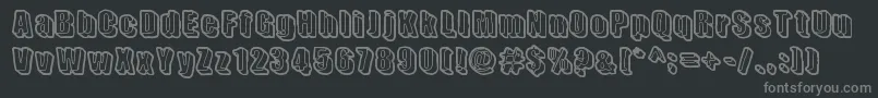 SensoryCortex Font – Gray Fonts on Black Background